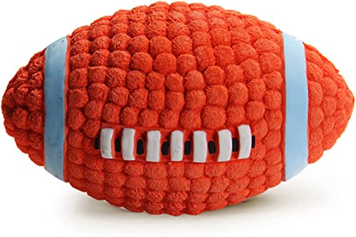 CABLEPELADO Rugbyball für Hunde, Hundespielzeug mit Sound, Hundeball mit Sound, Squeak, Hundespielzeug, Kauspielzeug für Hunde, Größe 11 cm von CABLEPELADO