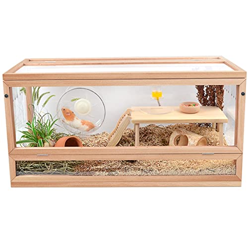 Hölzerne Hamsterbox, Reptilienterrarium, Kleintierhaus-Lebensraumstall, spezielle transparente Luxusvilla von CAFIEDR