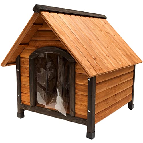 Hundehütte für draußen, beheizte Hundehütte aus Holz für den Winter, große Katzenhütte für den Innenbereich, wetterfest – 200% Dicker als eine Normale Hundehütte von CAFIEDR