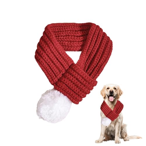 Weihnachten Hund,Hunde Weihnachtskostüm Schal Hundekostüm Kostüm Dog Haustier Weihnachts Christmas Costume Hundekleidung Rot Weihnachtskostüme Weihnachtsschal,für Weihnachtstage Haustier-Kleidung (S) von CAIKAILIOR