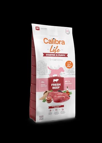 CALIBRA Dog Life Starter & Welpe, frisches Rindfleisch, 12 kg von CALIBRA