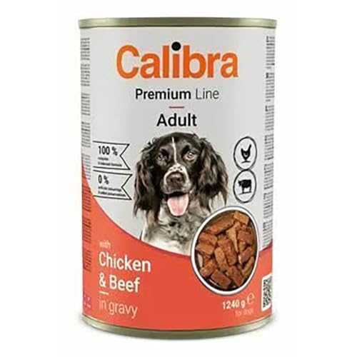 CALIBRA Hund Premium mit Huhn und Rind, 12 x 1240 g, NDR von CALIBRA