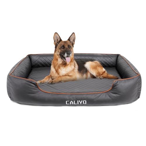 CALIYO Hundebett Mittelgroßer Hunde, Weiches und Bequemes Hundekissen, 104x75cm Hundesofa Leicht Reinigendes Abnehmbares Hundematten für Stützt WirbelsäUle und Entlastet MüDigkeit von CALIYO