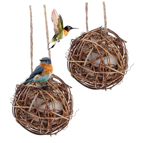 CANIGHT Vogel Nistmaterial Ball Für Den Außenbereich Hängendes Hummingbird Nest Für Wilde Vögel Ideal Als Nistmaterial Für Gartenvögel von CANIGHT