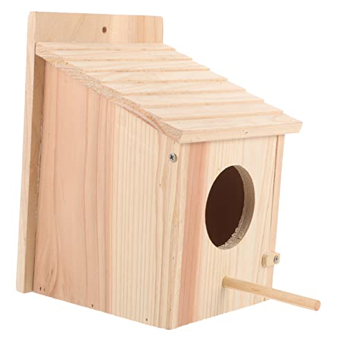 CANIGHT Vogelhaus Aus Holz Hängender Nistkasten Für Garten Wetterfestes Vogelhaus Zum Nisten Ideal Für Wildvögel Finken Und Andere Gartenbewohner Einfache Montage von CANIGHT