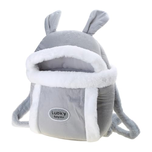 CANNXI Haustier-Tragetasche, Plüsch-Tragetasche, Rucksack für kleine Katzen, Hunde, tragbare Katzen-Reisetasche, Winter, Kätzchen, warme Wandertasche von CANNXI