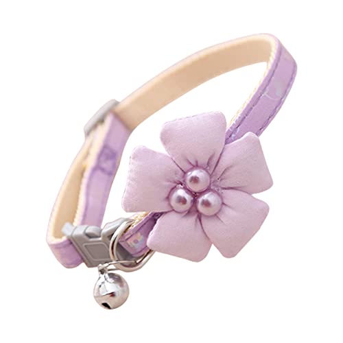 CANNXI Hundeleine, Hundehalsband für Hündinnen, Blumendekorationen, Haustier-/Katzenhalsband mit Sicherheitsschnalle, Metall von CANNXI