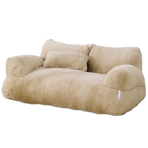 CANNXI Kreatives Haustier-Couch-Bett, abnehmbarer Bezug für Hunde und weiches Plüsch, bequemes Sofa, mehrere Farben von CANNXI