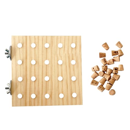 CANNXI Vogelspielzeug, Kauspielzeug für Papageien, Kauspielzeug, Holzkau-Trainingszubehör, Naturholz, Tastatur, Backenzähne Spielzeug für Haustiere, Vögel, zerreißen, schleifen von CANNXI