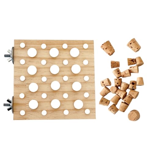 CANNXI Vogelspielzeug, Papageien-Block-Spielzeug, Naturholz, Futtersuche, Schleifspielzeug für kleine, mittelgroße Vögel, Vogelkäfige, Unterhaltung, Kauspielzeug von CANNXI