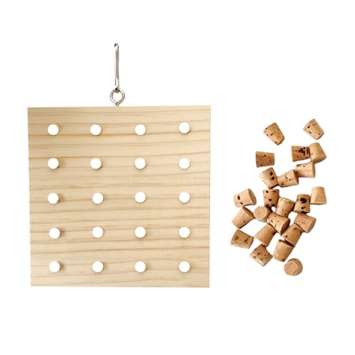 CANNXI Vogelspielzeug, Papageien-Pickblock-Spielzeug, Naturholzblock, Schleifspielzeug für kleine, mittelgroße Vögel, Vogelkäfig, hängendes Unterhaltungsspielzeug von CANNXI