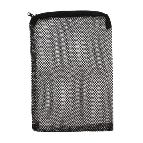 CAPASTEC Aquarium-Filtermedienbeutel, feinmaschige Filterbeutel, Netz-Reißverschlussbeutel für Aktivkohleharzfilter, wiederverwendbare Aquarium-Filtertasche, 30 x 20 cm, Schwarz von CAPASTEC