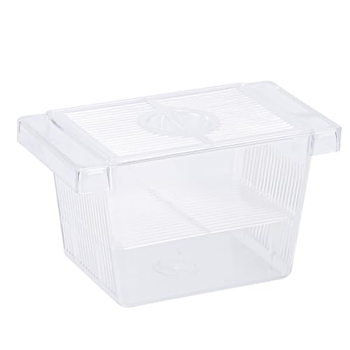 CAPASTEC Aquarium Fisch Züchter Box Transparent Fisch Züchter Aquarien Baby Fisch Züchter Box mit 2 Saugnäpfen Partitionierte Fisch Schlüpfen Box Züchter Box für Fisch Tank Klein von CAPASTEC