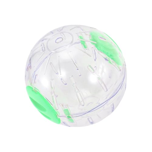 CAPASTEC Hamster Übungsball, 14cm Durchmesser Hamsterball, Hamsterball für Bewegungslauf, Transparenter Ball Hamsterzubehör, Grün von CAPASTEC