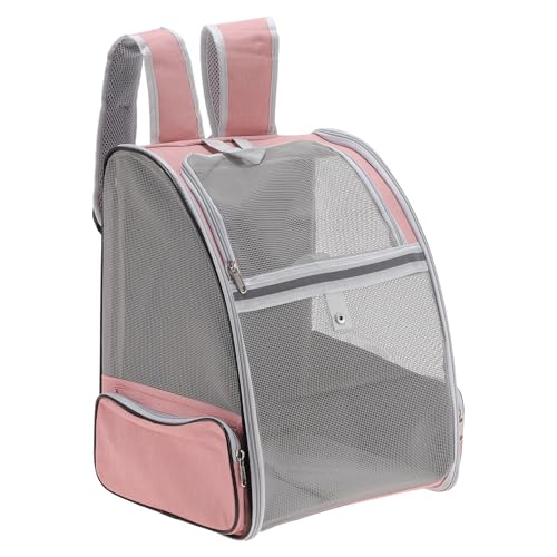 CAPASTEC Haustierrucksack, Faltbarer Haustierrucksack für Katzen und kleine Hunde, Pink von CAPASTEC