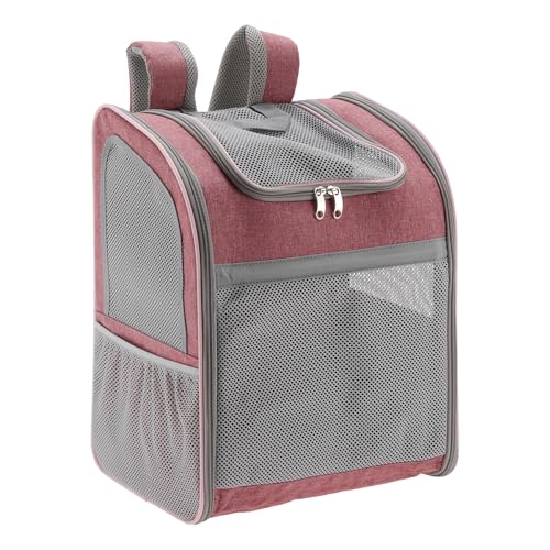 CAPASTEC Haustierrucksack für Katzen und kleine Hunde, 13,39" x9,84 x16,54, Pink von CAPASTEC