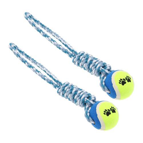 CAPASTEC Hundeseil Hundespielzeug Seil 35cm Spieltau für Hunde Interaktives Hundespielzeug und Kauspielzeug zur Zahnreinigung Rot,2 Stück von CAPASTEC