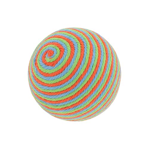 CAPASTEC Katzenball Interaktives Kätzchen Spielball Katzenbälle für Spielzeit und Apportieren Katzenspielzeug Sicher Zähne Reinigung Katzen Kau Bälle Orange Grün Blau 9 x 9cm von CAPASTEC