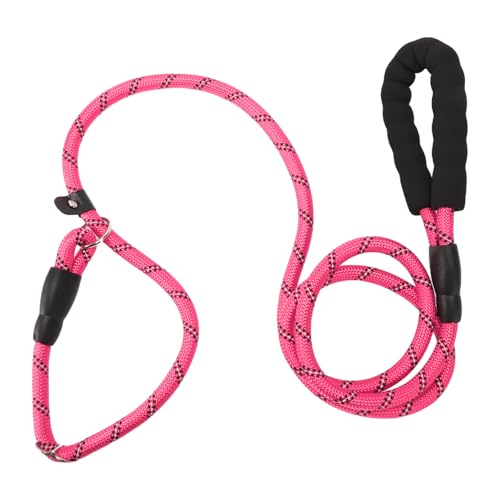 CAPASTEC Nylon Hundeleine, Schwammgriff Trainingsleine Pink, Länge 180cm Durchmesser 1/2 Zoll von CAPASTEC