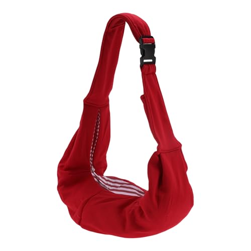 CAPASTEC Pet Sling Carrier, Verstellbare Haustier-Tragetasche für Katzen und kleine Hunde, Rot von CAPASTEC