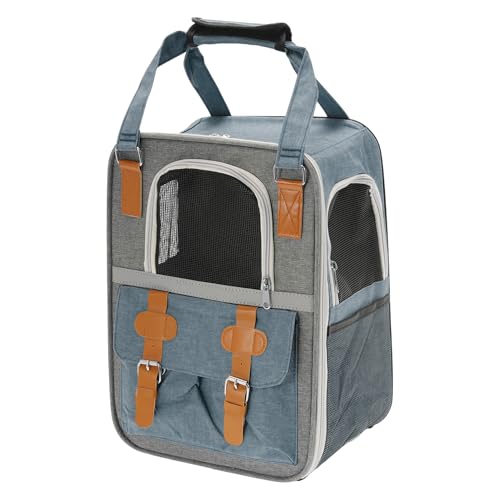 CAPASTEC Tragbarer Rucksack für Katzen und kleine Hunde, 11,81" x8,27 x16,14, Blau von CAPASTEC