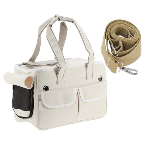 CAPASTEC Transportbox mit herausnehmbarer Matte, Tragetasche mit 2 Taschen, Beige von CAPASTEC