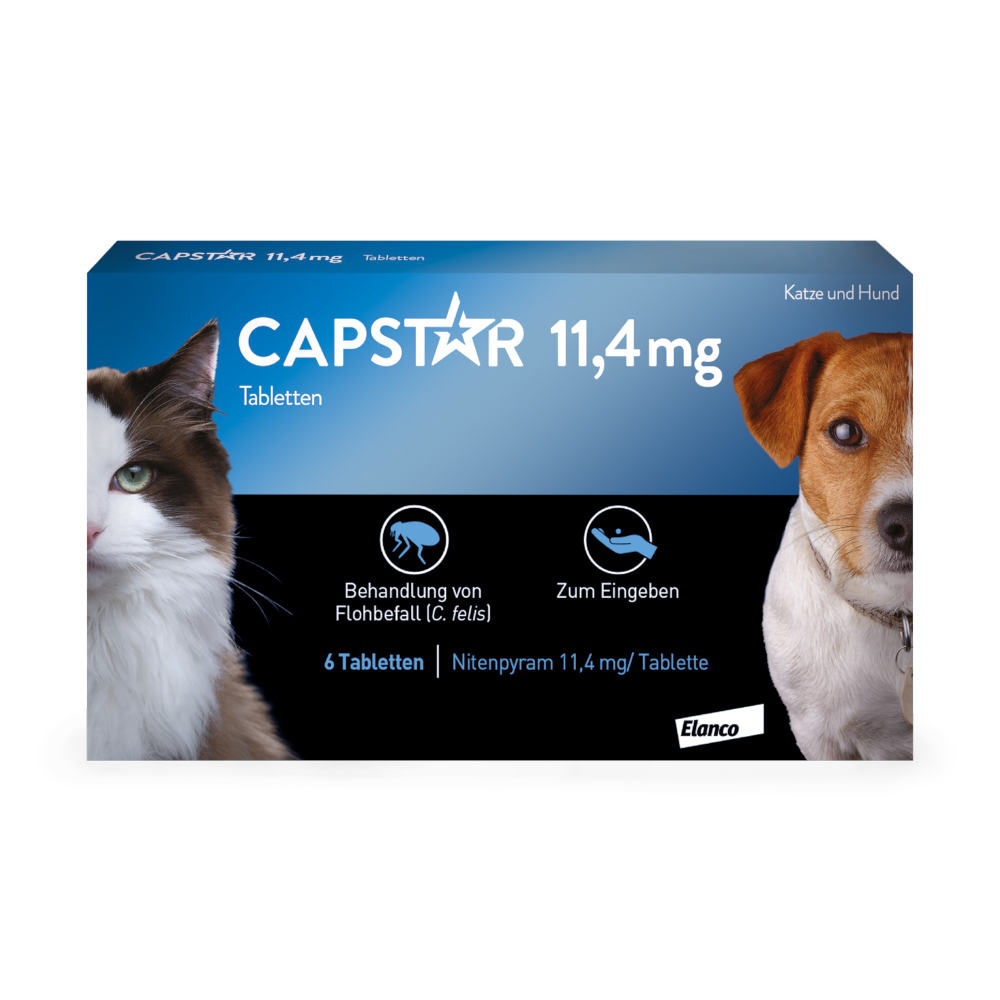 CAPSTAR 11,4 mg für Katzen und kleine Hunde - 6 Stück CAPSTAR 11,4 mg für Katzen und kleine Hunde - 6 Stück von CAPSTAR