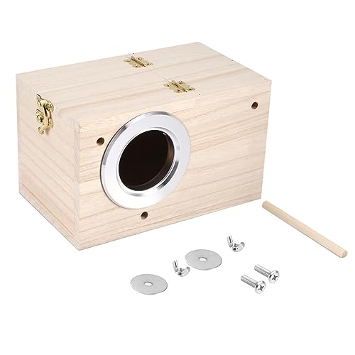Premium Wooden Bird House – Pet Warm Incubation Box for Birds Breeding Nest & Incubation Kit von CARESHINE
