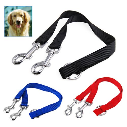 CARMIN Duplex Doppel Hund Koppler Leine 2 Wege Zwei Haustier Walking Leash Siehe Original Auflistung von CARMIN