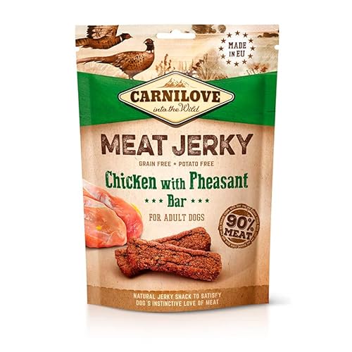 CARNILOVE JERKY POLLO Y FAISAN BARRITAS 12X100GR von CARNILOVE