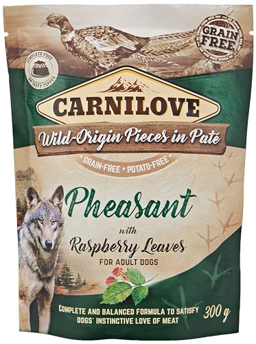 Carnillove Dog SASZ Nassfutter für Hunde, 300 g, Fasaness & Raspberry / 12 von CARNILOVE