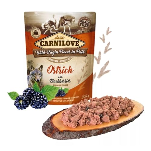 Carnilove Dog Strauß & Brombeeren 300g von CARNILOVE