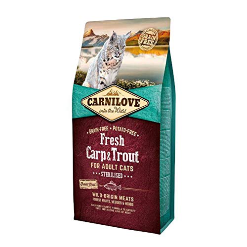 Carnilove Trockenfutter für Katzen, für Karpfen und Forellen, 6 kg von CARNILOVE