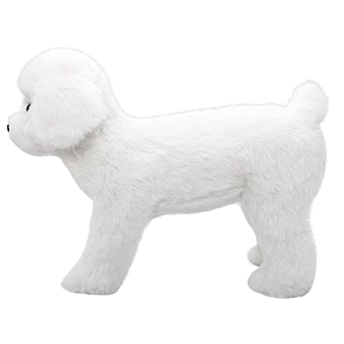 CASEGO Der männliche Hund lüftet und lindert Langeweile, aus bissfestem Plüsch für Haustiere, geeignet für Bulldoggen Teddy Pomeranian und andere kleine Hunde (Weiß, 17 cm) von CASEGO