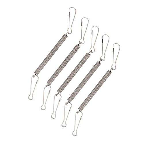 7,9 cm Feder mit Clips, Metallfedern, 2 Clips, Käfigzubehör für Kleintiere, Hamster, Meerschweinchen, Wasserspender, Metallfederklammern für Frauen von CASNO