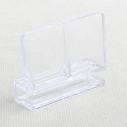 Aquarium-Glasabdeckungs-Clip, transparente Acryl-Stützhalter für Aquariumdeckel, Klemmen für 0,6 cm Dicke, Wand-Acrylglas-Clip, Acryl-Deckel-Clips, Aquarium-Glasabdeckungs-Clip, Acrylglas-Clip von CASNO