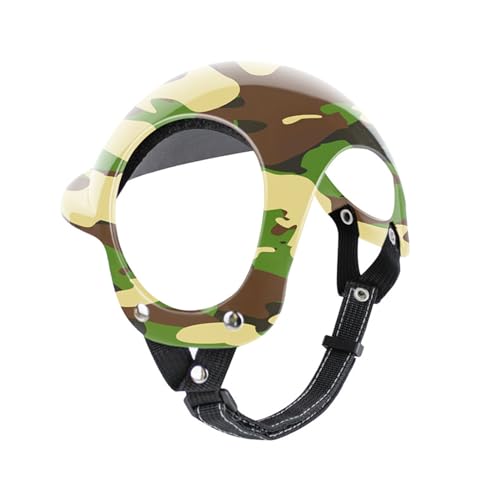 Camouflages Haustierhelm, modischer Haustierhelm, bequemer Reithut für Haustier, Motorrad, Fahrrad, Sicherheit, Motorradhut, Haustierhelme für kleine Katzen, Haustierhelme für kleine Hunde, von CASNO