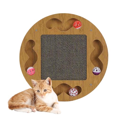 Katzen Kratzen Teasing Spielzeug Mit Kratzpad Mit Track Interaktive Kratzabschreckungen Spielzeug Track Toy Circuit Toy Katzen Kratzspielzeug von CASNO