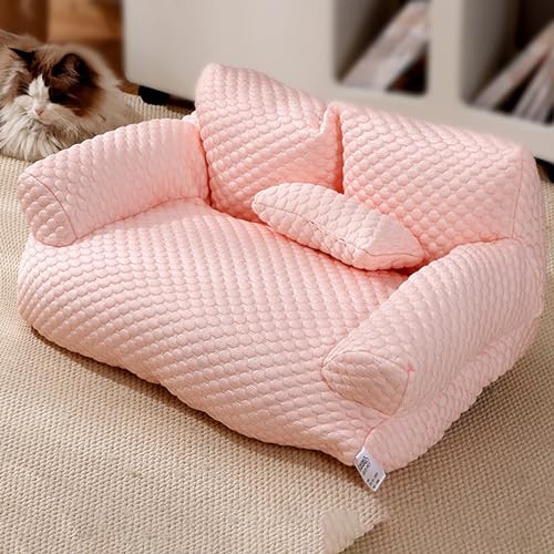 CASOME Kühlendes Haustierbett Aus Eisseide, 4d-Kühlmatte Für Hunde, Tragbare Kühlmatte Für Den Sommer, Lustige Kühlmatte Aus Eisseide Für Hunde/Katzen(Pink,XL) von CASOME