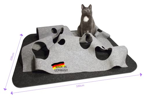 CatMountain® Katzenteppich Katzentunnel Katzenspielzeug interaktives Katzenspielzeug Kitten Spielzeug für Deine Katze. von CAT MOUNTAiN ... Deine Katze wird es lieben