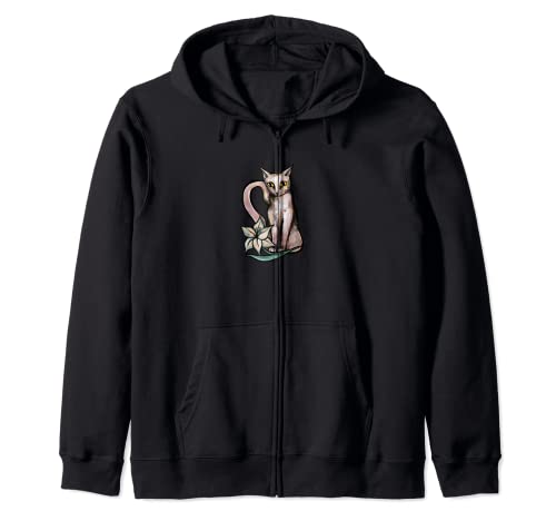 Lily White CAT Zip Hoodie von CAT