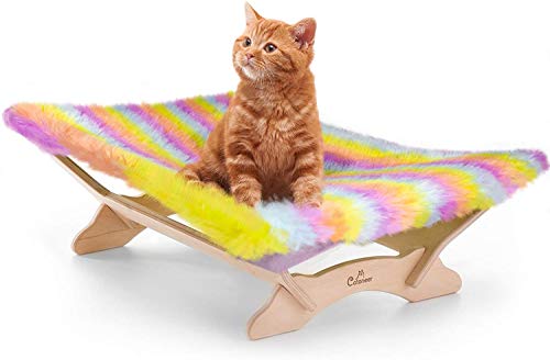 CATONEER Сat Hängematte – Katzenbett – Haustierbett – Haustierbettgestell – kleines Hundebett – Katzenbettrahmen – Geschenke für Katzen – Katzenliebhaber Geschenke – Katzenbetten – Haustierunterlage – von CATONEER