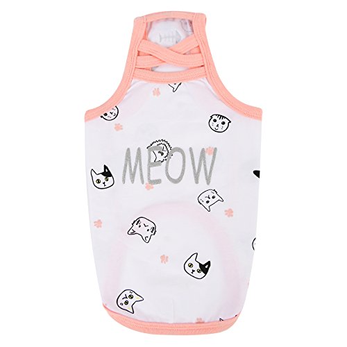 CATSPIA CASA-TS9405-OW-L Mimi Top für Katze, L, weiß von CATSPIA