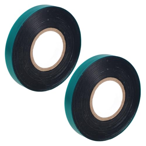 CAXUSD 2 Rollen Bindeband Trauben-Krawattenband Tomatenklammern Baumband Pflanzenreißverschlüsse Stifte Pflanzenfixierband Gartentape Bindebänder für Pflanzen Band für Obstbäume PVC Green von CAXUSD