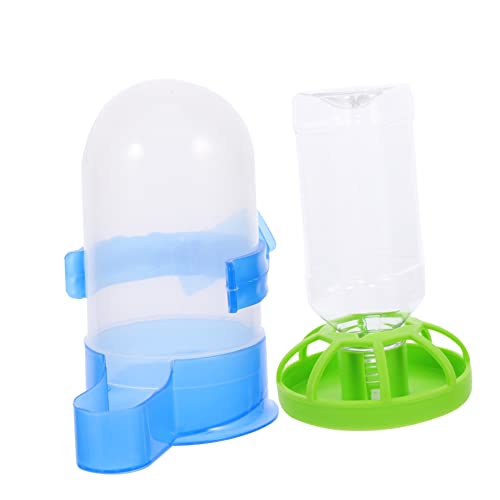 CAXUSD 2pcs Vogelkäfig Wasserspender Plastik Vogel Wasserlehrer Vogelkäfig -Feeder von CAXUSD