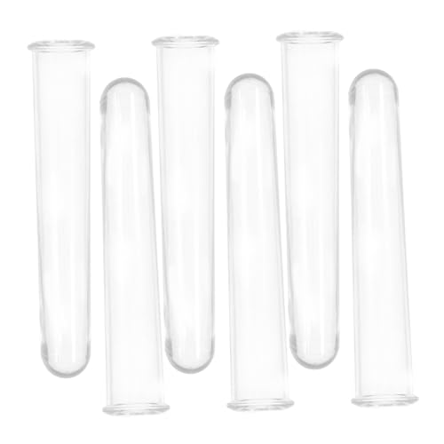 CAXUSD 6 Stück Hydrokultur Vase Reagenzglas Terrarium Pflanzen Vase Reagenzgläser Vase Für Blumen Vasen Röhrenvase Kunststoff Vermehrungsröhrchen Pflanzenvermehrung von CAXUSD