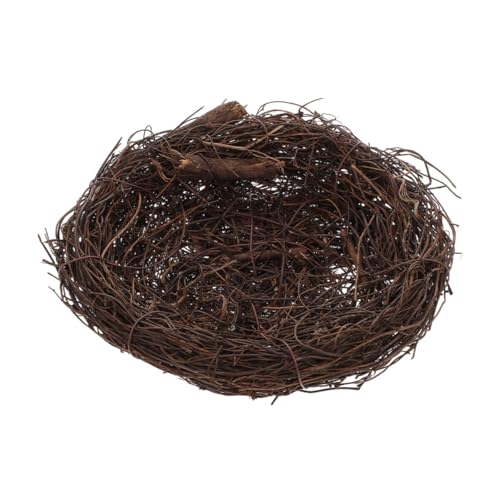 CAXUSD Vogelnest-Ornamente Vogelhaus Aus Rattan Dekorationen Für Vogelkäfige Vogelnest Für Käfig Garten Vogelnest Garten-vogelhaus-Ornament Vogelnester Zum Basteln Coffee Baumrebe von CAXUSD