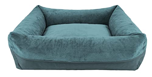 CAZO Harmony Hundebett oder Katze, 100 x 85 x 25 cm, Innenmaß 65 x 48 cm, Größe L, türkis, L6920/C von CAZO Design For Pets