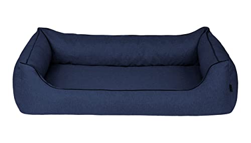 CAZO Maxy Hundebett für Katze 120 x 90 x 26 cm, Innenmaß 90 x 65 cm, Größe XL, Farbe Navy, L1722/C von CAZO Design For Pets