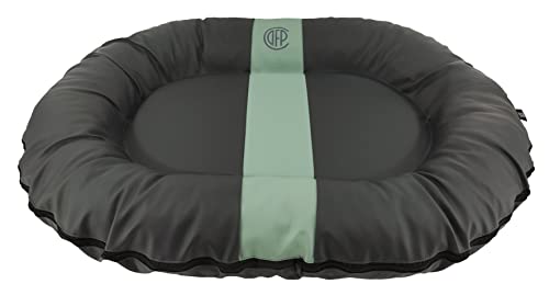 CAZO Oslo Hundebett Oval Schlauchboot für Hund oder Katze 100 x 75 x 15 cm, Größe M, Farbe grau, L2021/C von CAZO Design For Pets